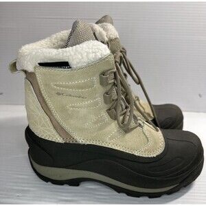 Columbia Women’s Cascadian Summette Boots Black Tan Water Resistant Size 6